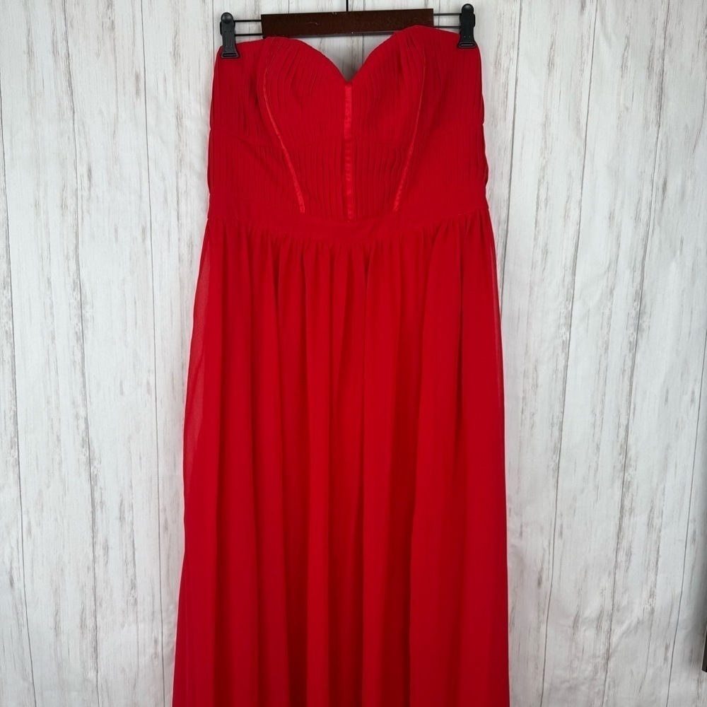 Fame and Partners x Free People Elegant Red Maxi Dress US 12 - Picture 2 of 8